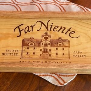 Far Niente hand-crafted Tray Gold Handles