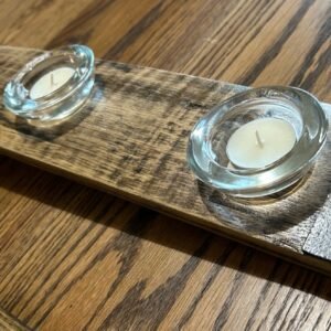 Barrell Stave Candle Centerpieces