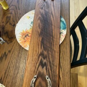 Long Serving Board with Horseshoes