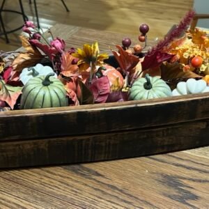 Barrell Stave Basket Centerpiece 9 x 30 inches